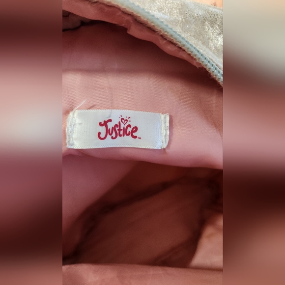 Justice Pink Velvet Backpack - Picture 4 of 5